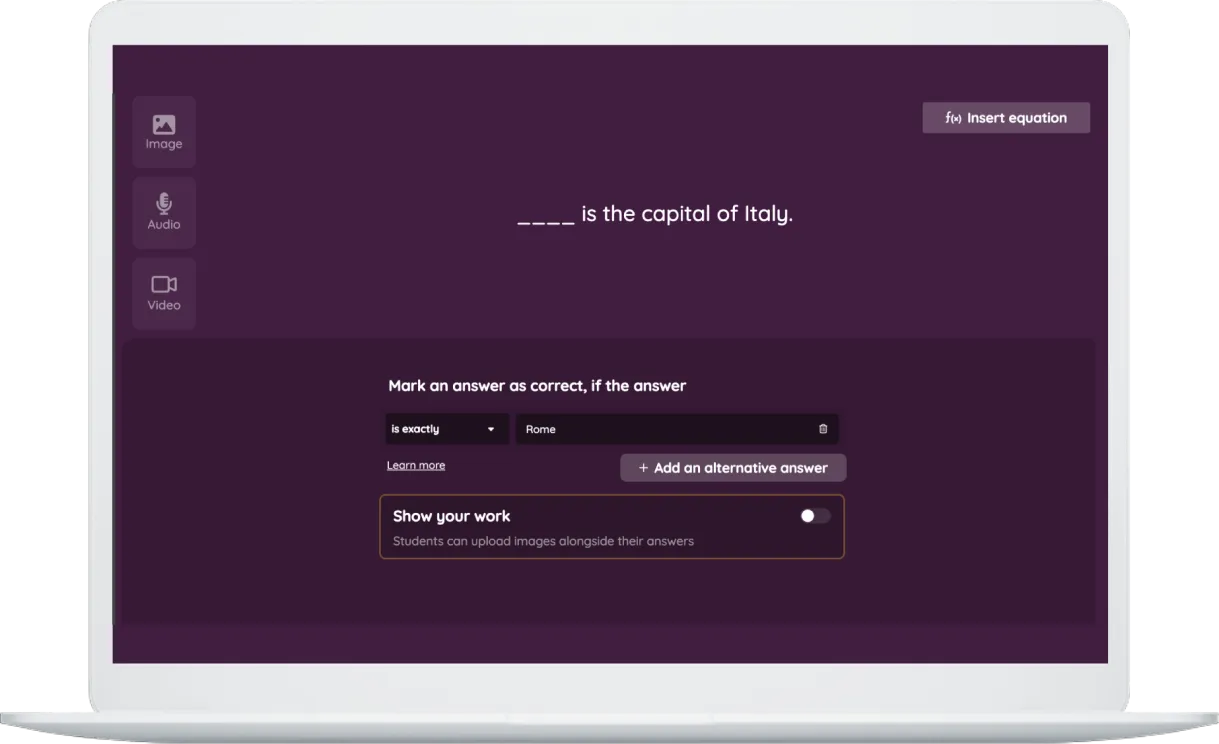 Create Fill In The Blanks Worksheets For Free On Quizizz